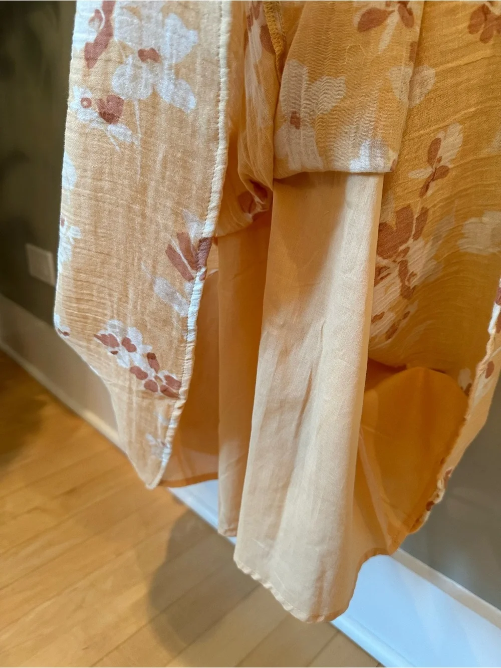 Abercrombie & Fitch Yellow Floral Maxi Dress